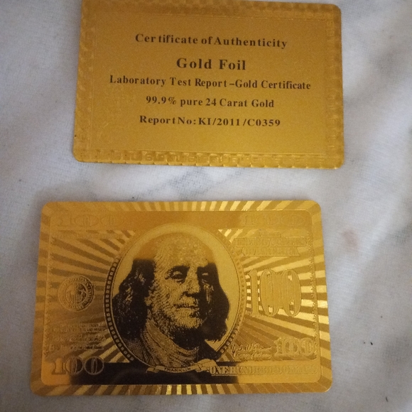 NIB 24k gold foil playing cards - Picture 1 of 5